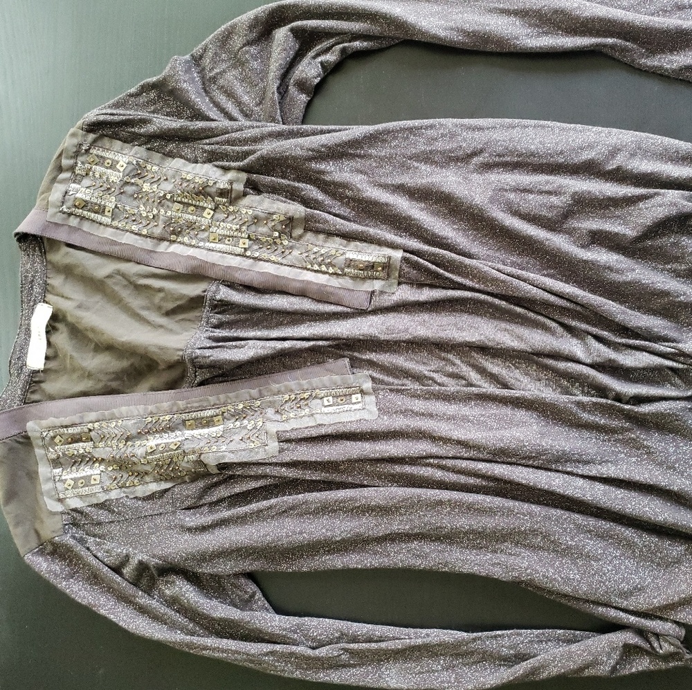 Shimmery flowy sweater